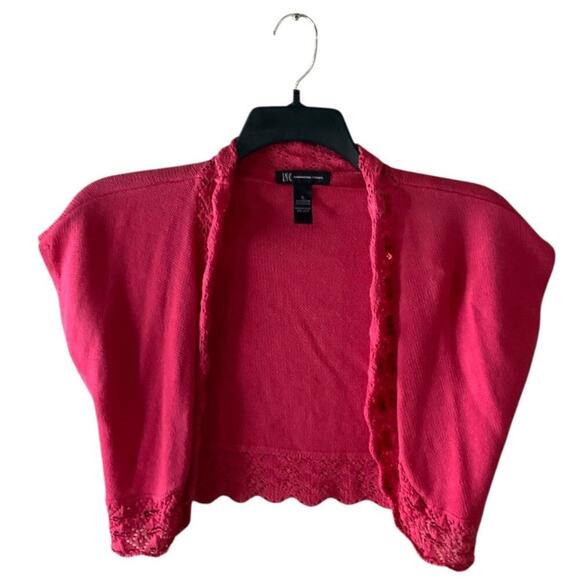 INC International Concept Cardigan Bolero Sweater Womens S Open Front Knit Shrug - Picture 3 of 6
